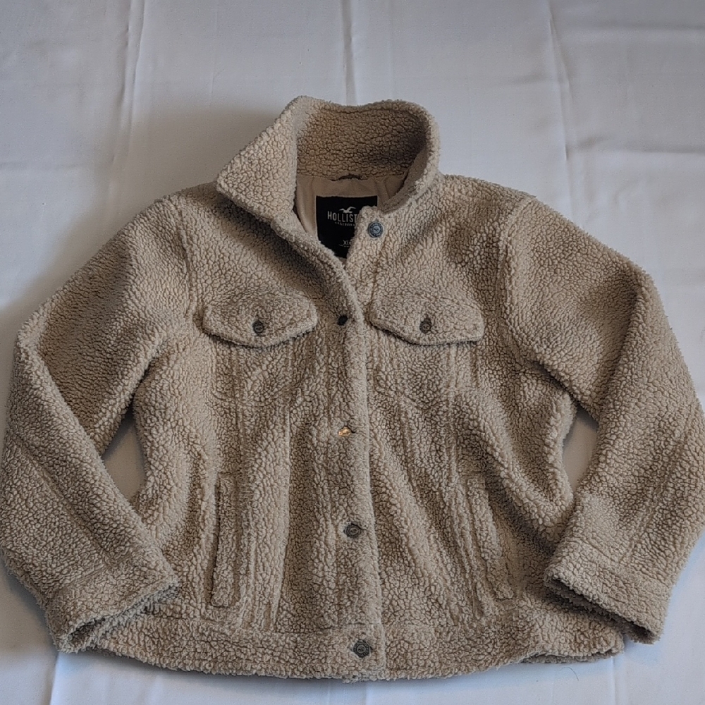 Hollister Cream Sherpa Jacket